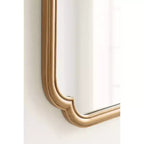 Goldener Muschelrahmen-Wandspiegel 61x91 cm