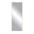 Ganzkörperspiegel mit schlankem Aluminiumrahmen und Ständer, Gold
