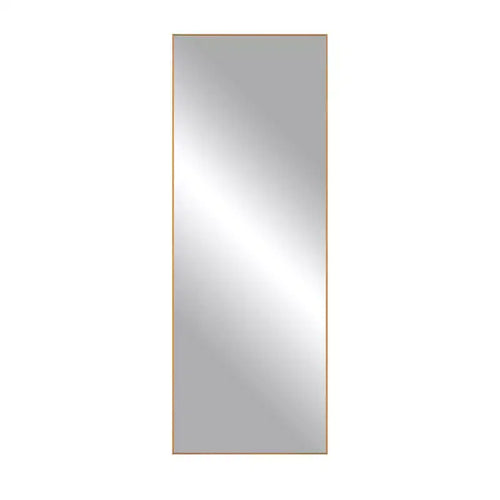 Ganzkörperspiegel mit schlankem Aluminiumrahmen und Ständer, Gold