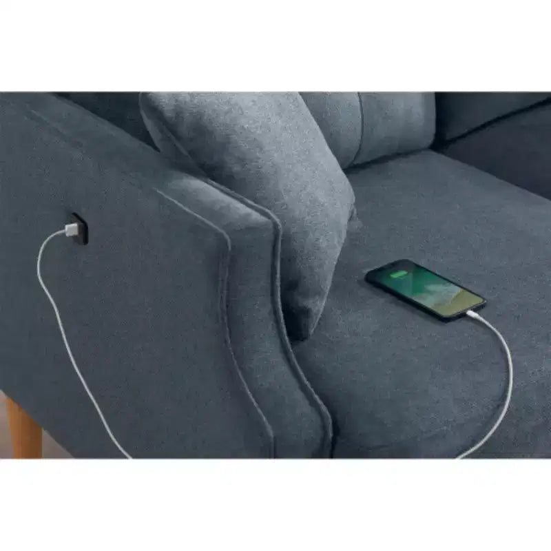 Wasserdichtes Polyester-Doppelsofa mit USB-Ladefunktion