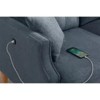 Wasserdichtes 2-Sitzer-Sofa aus Polyester mit USB-Ladeanschluss