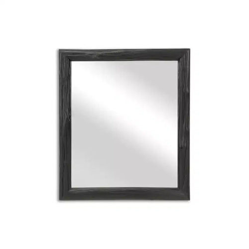 HomeRoots 20 Black Solid Wood Accent Mirror
