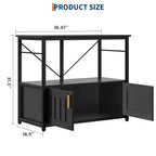 Aquariumunterschrank aus Metall und Holz mit Schrank