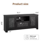 TV-Schrank im Landhausstil mit Acryltüren 55"