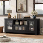 TV-Schrank im Landhausstil mit Acryltüren 55"