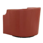 Faux-Leder Drehbarer Gleiter-Fauteuil 30,5 Zoll