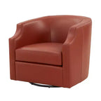 Faux-Leder Drehbarer Gleiter-Fauteuil 30,5 Zoll