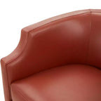 Faux-Leder Drehbarer Gleiter-Fauteuil 30,5 Zoll