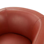 Faux-Leder Drehbarer Gleiter-Fauteuil 30,5 Zoll
