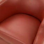 Faux-Leder Drehbarer Gleiter-Fauteuil 30,5 Zoll