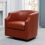 Faux-Leder Drehbarer Gleiter-Fauteuil 30,5 Zoll