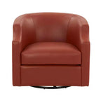 Faux-Leder Drehbarer Gleiter-Fauteuil 30,5 Zoll