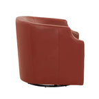 Faux-Leder Drehbarer Gleiter-Fauteuil 30,5 Zoll