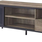 Rustikaler Eichen-TV-Schrank für Fernseher bis 50 Zoll