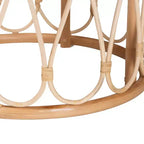 Runder Hocker aus Naturrattan 55 cm