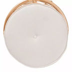 Runder Hocker aus Naturrattan 55 cm