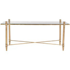 Tait Coffee Table - Gold/Glass - Safavieh