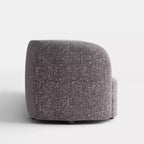 Geschwungenes Boho-Zweisitzer-Sofa aus Stoff mit Taschenfederkernkissen 162 cm