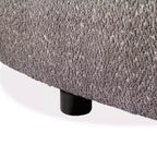Geschwungenes Boho-Zweisitzer-Sofa aus Stoff mit Taschenfederkernkissen 162 cm