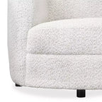 Geschwungenes Boho-Zweisitzer-Sofa aus Stoff mit Taschenfederkernkissen 162 cm