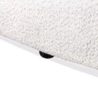Geschwungenes Boho-Zweisitzer-Sofa aus Stoff mit Taschenfederkernkissen 162 cm