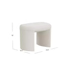 Stoffbezogener Hocker