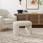 Stoffbezogener Hocker