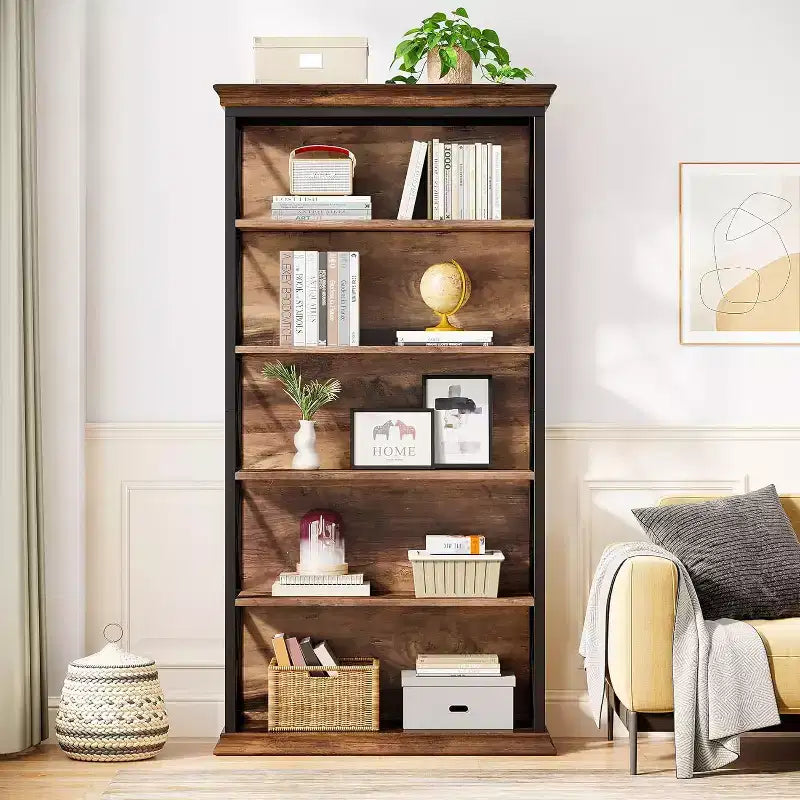 6-stufiges Bücherregal 70,87, freistehendes Bücherregal