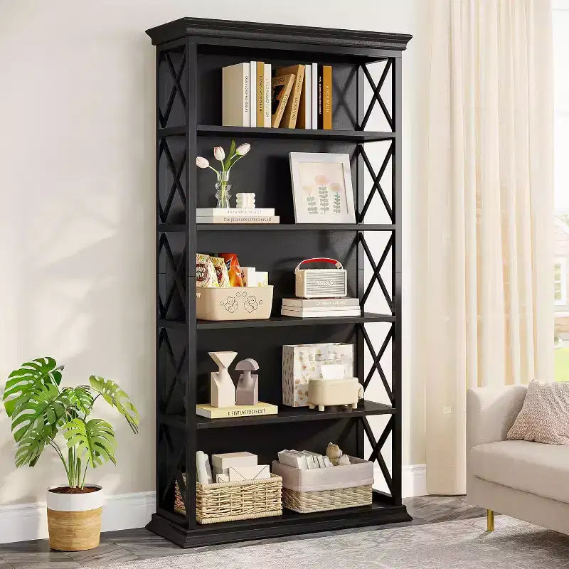 6-stufiges Bücherregal 70,87, freistehendes Bücherregal
