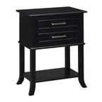 Breighton Home Sydney 2 Drawer End Table with Shelf